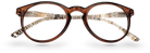 Eyelevel-UK Royal reading glasses with a brown animal print round plastic frame and clear magnifying lenses