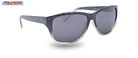 Eyelevel-UK Sophia rectangular polarized sunglasses in black and clear with grey lenses for UV protection