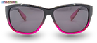 Eyelevel-UK Sophia rectangular polarized sunglasses in black and pink with grey lenses for women