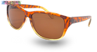 Eyelevel-UK Sophia rectangular polarized sunglasses in brown tortoiseshell with brown lenses for UV protection