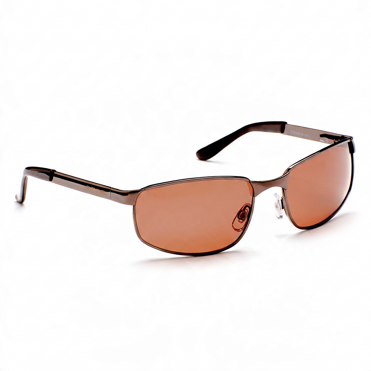 Eyelevel-UK Stirling polarized driving sunglasses with gunmetal frames and copper lenses for reduced road glare.