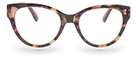 Eyelevel-UK Windsor cat-eye reading glasses with a brown tortoiseshell plastic frame and clear magnifying lenses.