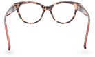 Eyelevel-UK Windsor reading glasses with a brown tortoiseshell cat-eye frame, viewed from the back.