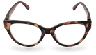 Eyelevel-UK Windsor reading glasses featuring a brown tortoiseshell cat-eye plastic frame with clear magnifying lenses.