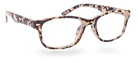 Eyelevel-UK Zante reading glasses with a brown and beige tortoiseshell rectangular plastic frame
