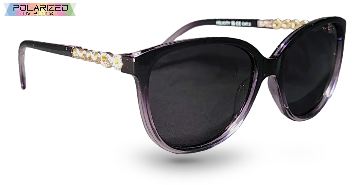 Felicity Purple And Black Polarized Ladies Sunglasses