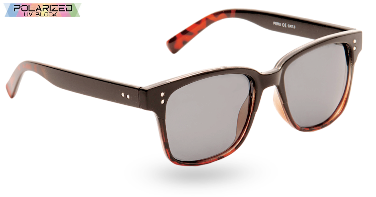 Peru Tortoiseshell And Black With A Grey Lens Polarized Leisure