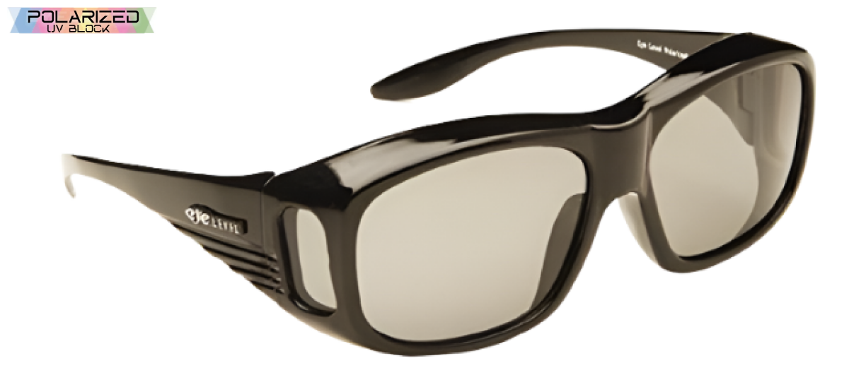 Regular Sized Over Glasses Black Polarized Overglasses