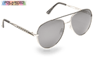 Renee Black And Silver Polarized Ladies Sunglasses