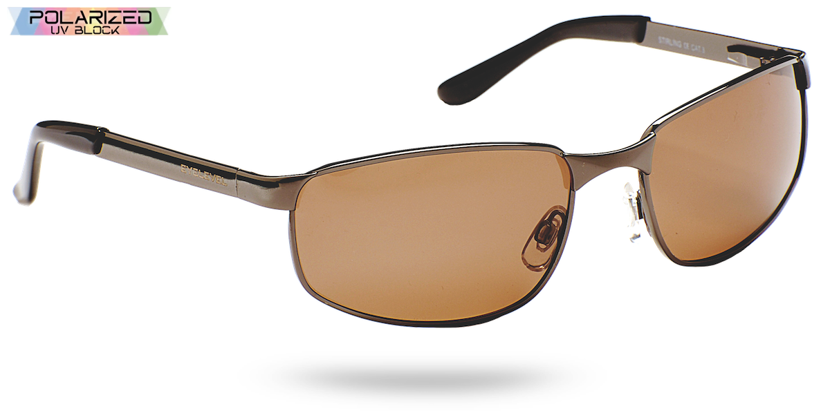 Stirling Gun Metal Arm Polarized Drivers